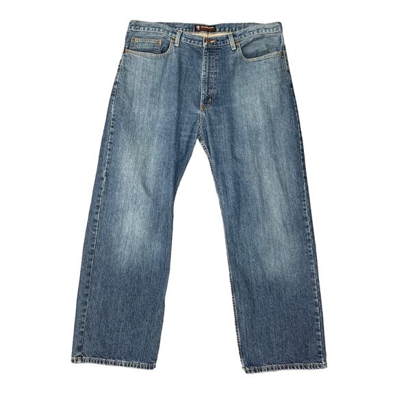 Vintage Ralph Lauren Polo Jeans Mens 38 Blue Woodrow Relaxed Fit Cotton Denim - Picture 1 of 12